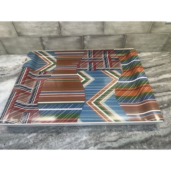 Georges Briard Plastic Platter Serving Coffee Table Tray MCM 21”x15”x1” - Picture 1 of 4